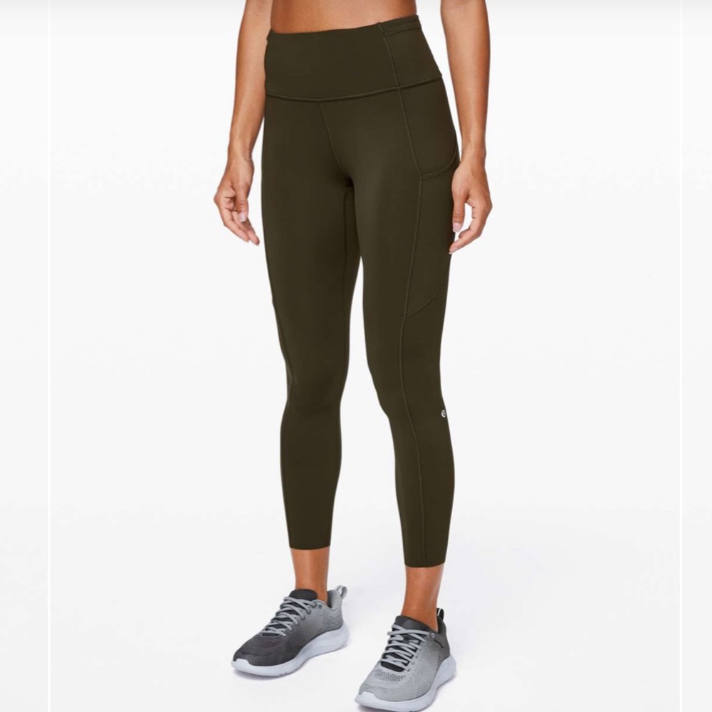 lululemon athletica Olive Green Leggings